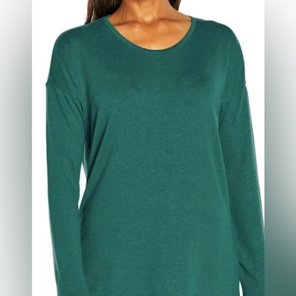 Banana Republic Tops - Banana Republic Soft Knit Long Sleeve High-Low Hem Sweater Top, Green, Women’s L